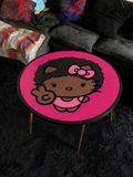 Afro Hello Kitty (32 inch Round Table)