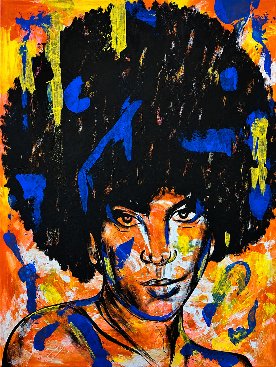 Love Afro Different Size Canvases