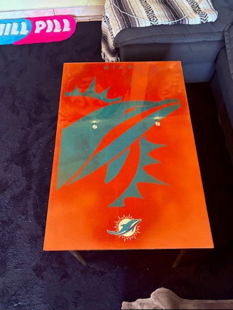 Miami Dolphin square Coffee Table