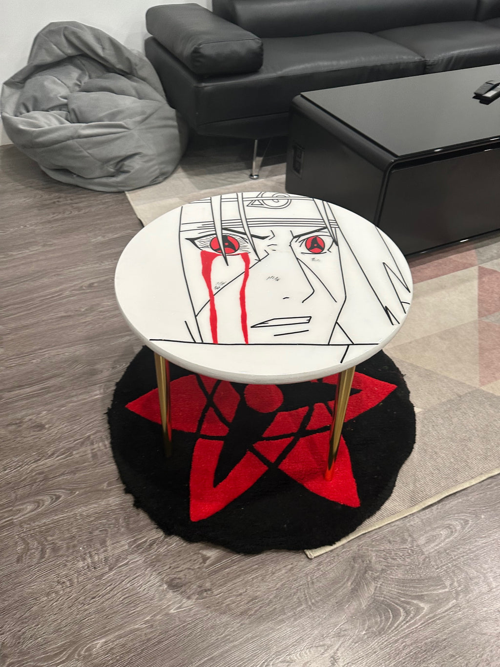 Itachi Eyes Red Regular Coffee Table