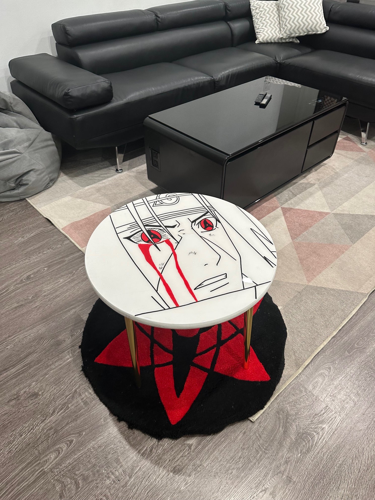 Itachi Eyes Red Regular Coffee Table