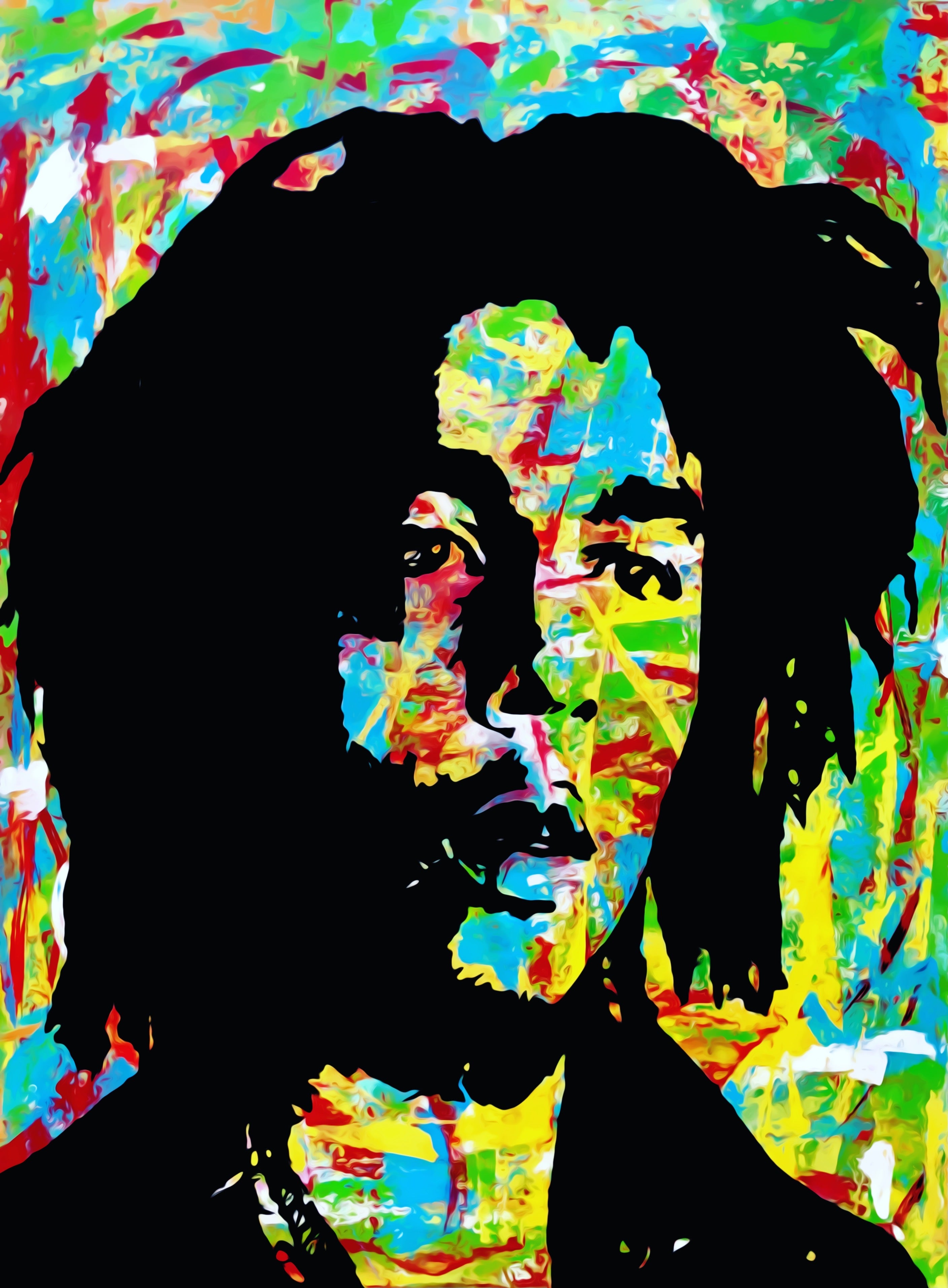 Bob Marley Version 2 Different Size Canvases