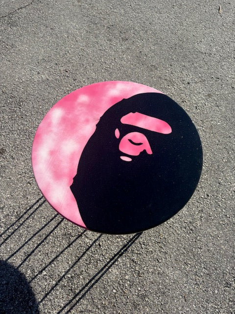 Pink Bape Round Table