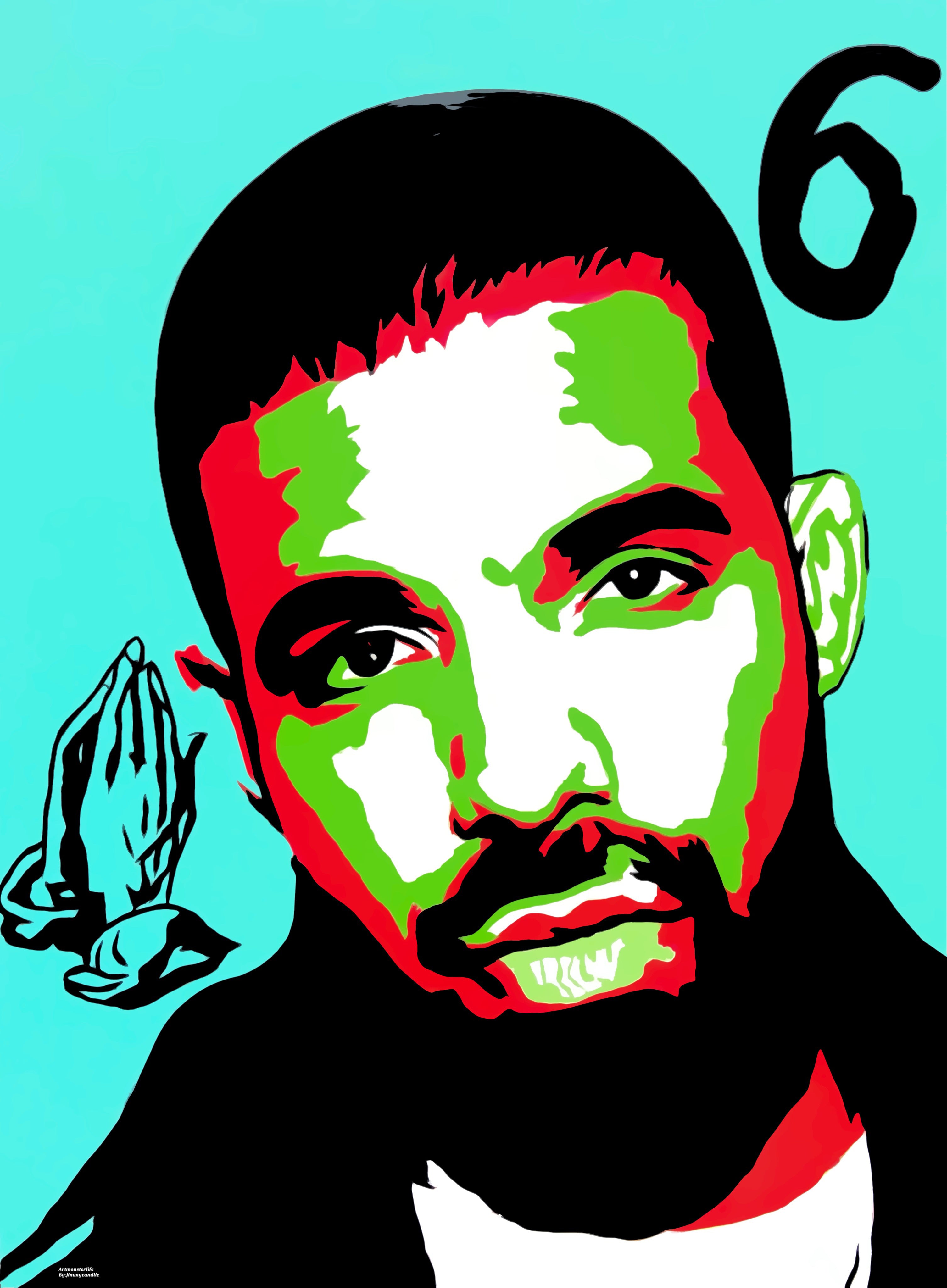 Drake Different Size Canvases